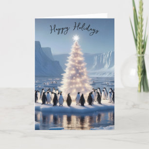 Penguin jul Party Helgkort
