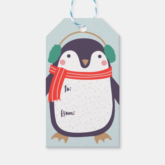 Penguin jul presentetikett (Framsidan)