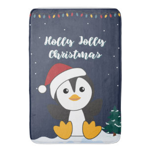 Penguin jul Snö Winter Animals Penguins Fladdermus Badrumsmatta
