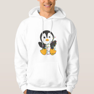 Penguin jul Snö Winter Animals Penguins Hoodie
