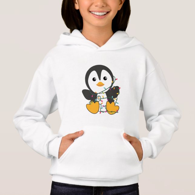 Penguin jul Snö Winter Animals Penguins T Shirt (Framsida)