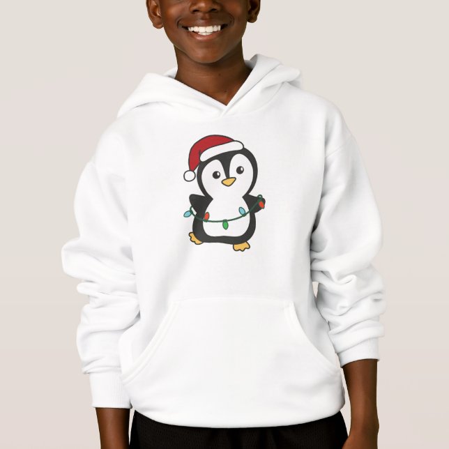 Penguin jul Winter Animals Helgdag Penguines T Shirt (Framsida)