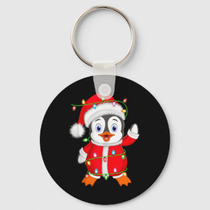 Penguin Julafton Lighting Santa Costume Penguin Kr Nyckelring
