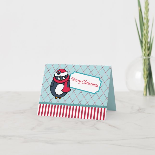 Penguin-julkort Helgkort (Framsida)