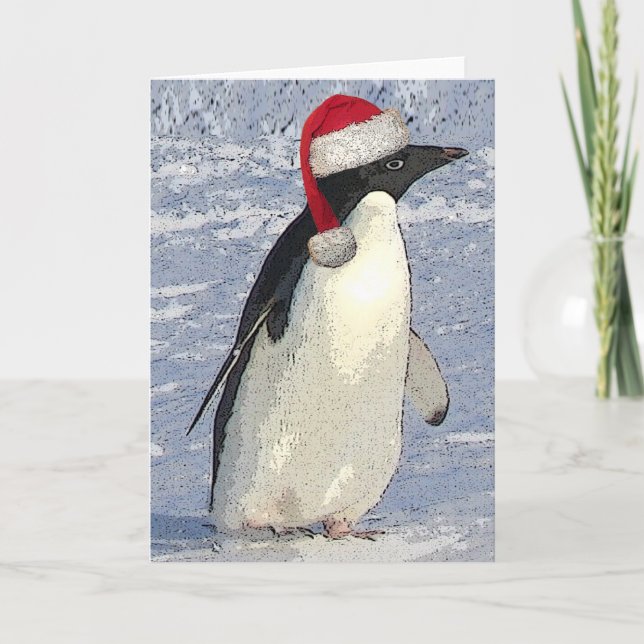 Penguin-julkort Helgkort (Framsida)