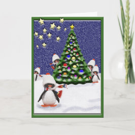 Penguin-julparadise Helgkort