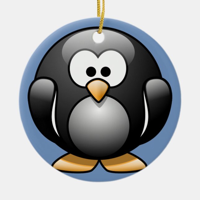 Penguin-julprydnad Julgransprydnad Keramik (Framsidan)