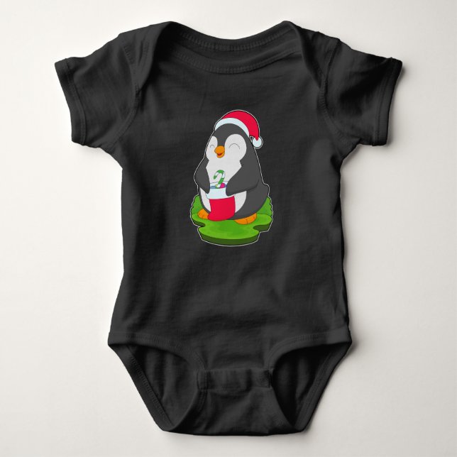 Penguin julstrumpor t shirt (Framsida)
