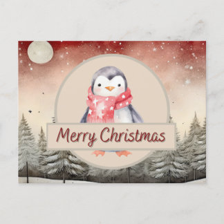 Penguin julvykort helg vykort