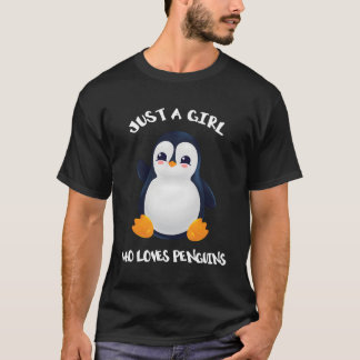 Penguin Just A WHO Kärlek Penguins T Shirt