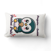 Penguin-kakor söta tecknade figurer-snacking