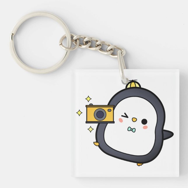 Penguin, kamera, tecken (Framsidan)