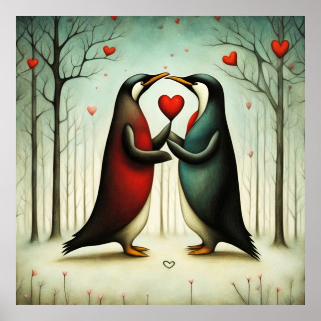 Penguin Kärlek 2 Poster (Framsidan)