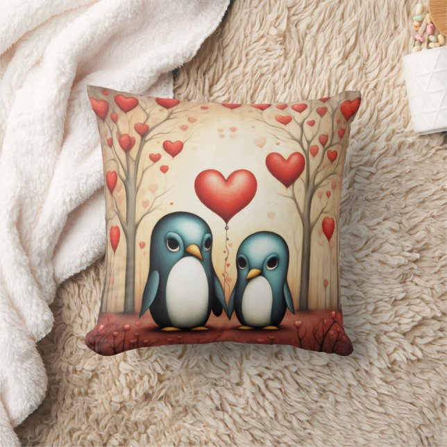 Penguin Kärlek 3 Kudde (Filt)