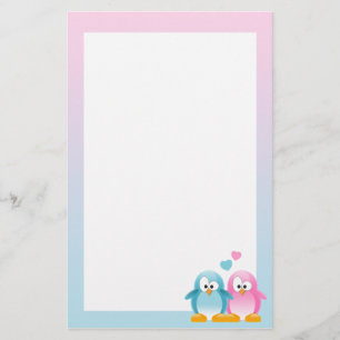 Penguin Kärlek Brevpapper