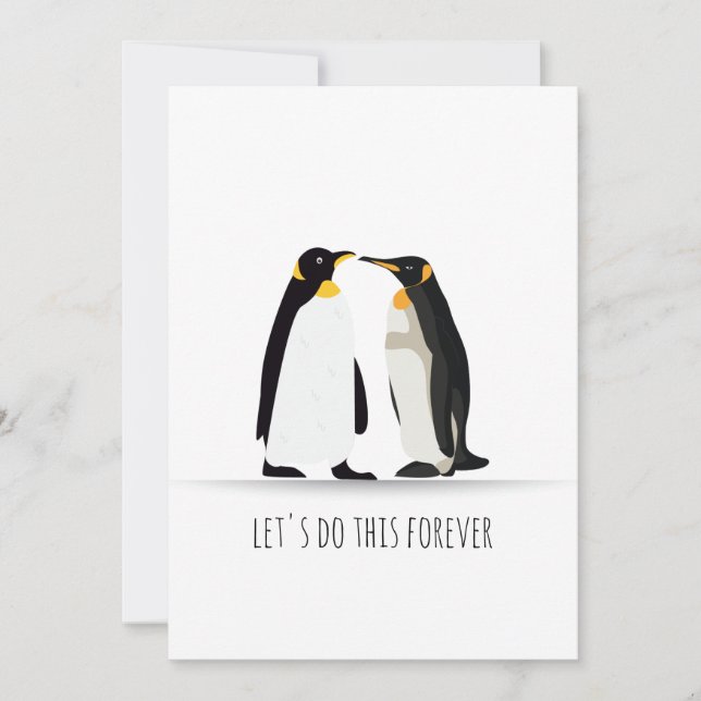 PENGUIN KÄRLEK CARD JULKORT (Framsida)