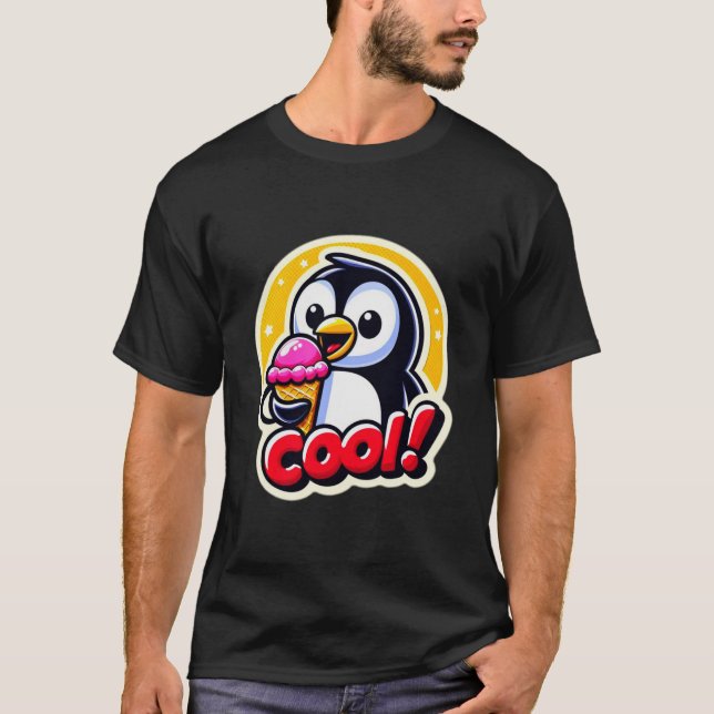 PENGUIN KÄRLEK ICE CREAM 5 T SHIRT (Framsida)