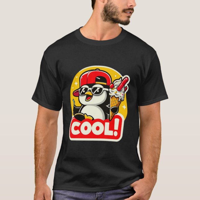 PENGUIN KÄRLEK ICE CREAM 6 T SHIRT (Framsida)