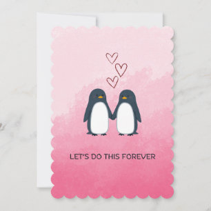 Penguin Kärlek-kort