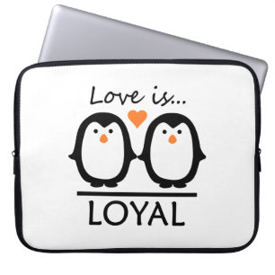 Penguin Kärlek laptop sleeve