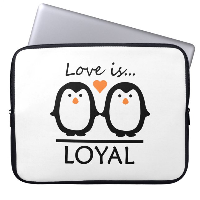 Penguin Kärlek laptop sleeve (Framsidan)