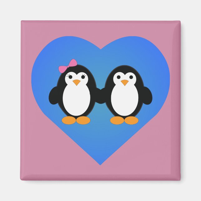 Penguin Kärlek Magnet (Framsidan)