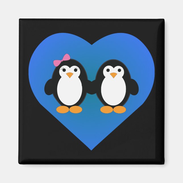 Penguin Kärlek Magnet (Framsidan)