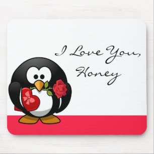 Penguin Kärlek Mousepad Musmatta