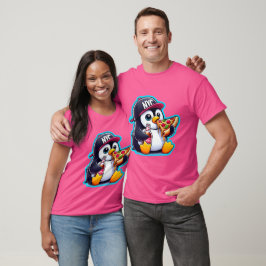 PENGUIN KÄRLEK PIZZZA T SHIRT