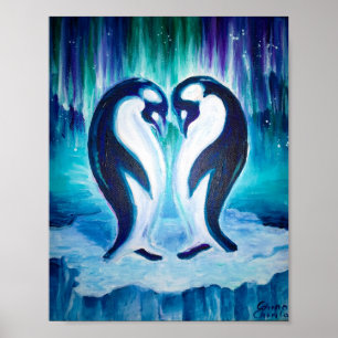 penguin kärlek poster