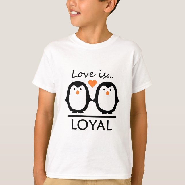 Penguin Kärlek T Shirt (Framsida)