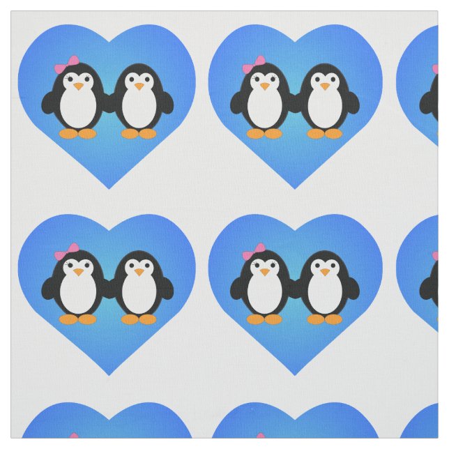 Penguin Kärlek Tyg (Provkarta)
