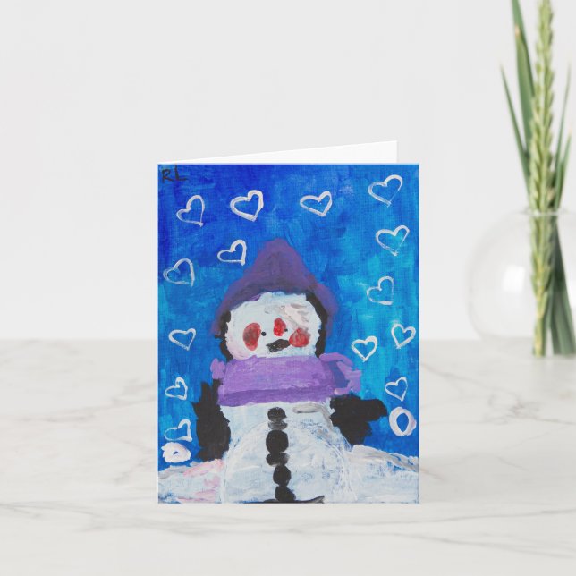 Penguin Kärlek-vinterkort Kort (Framsida)