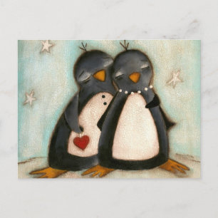 Penguin Kärlek - vykort