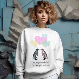 Penguin Kärlek: Yoga Partner Gift Chakra Heart T Shirt