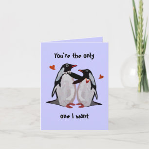 Penguin Kärleksjubileumskort Kort