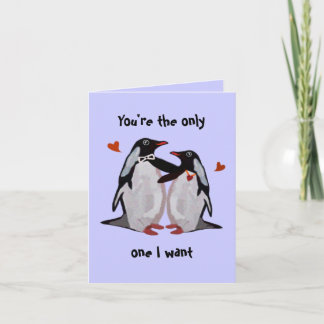 Penguin Kärleksjubileumskort Kort