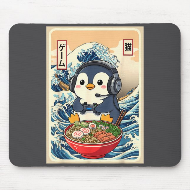 Penguin Kawaii Japanese Ramen Noodle Retro Gaming  Musmatta (Framsidan)