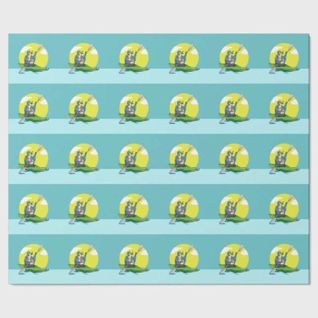 Penguin Kayaking Presentpapper (Seam)