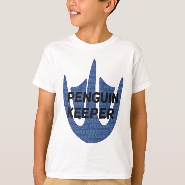 Penguin Keeper-fotoutskrift T Shirt (Framsida)