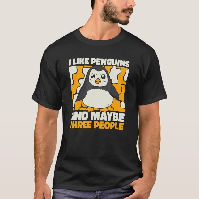 Penguin Kung Penguin Animal T Shirt (Framsida)