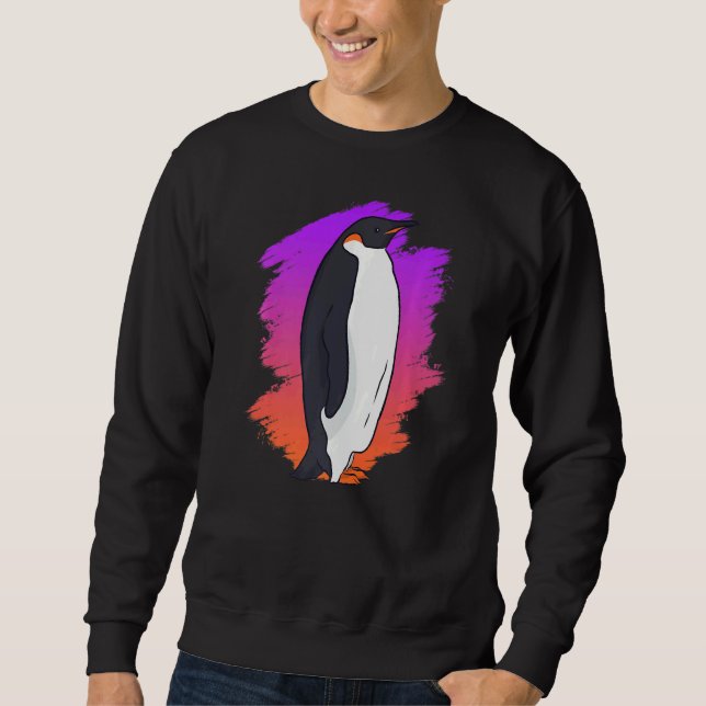 Penguin Kung Penguin Lång Ärmad Tröja (Framsida)