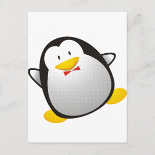 Penguin linux-bild tux vykort