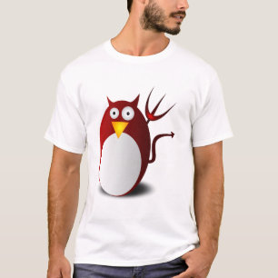 Penguin Linux Tux Ubuntu Djävulen Trident Lucifer T Shirt