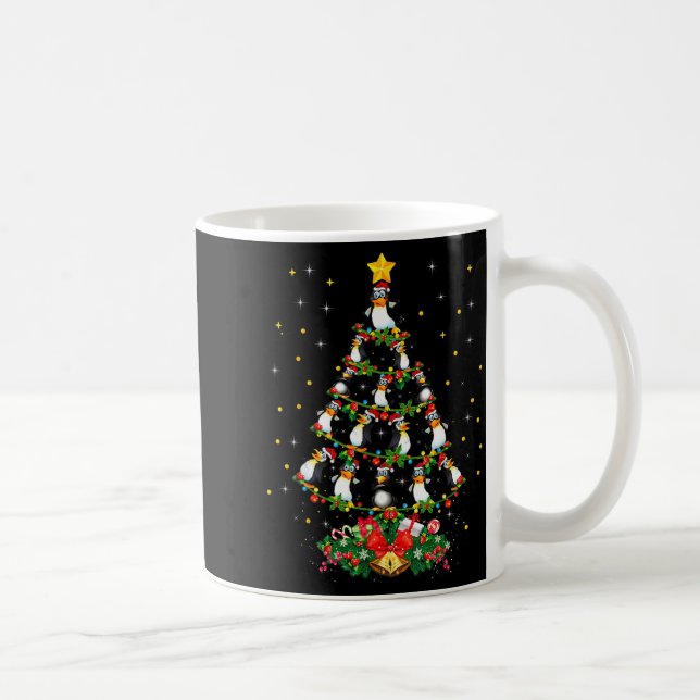 Penguin Lover Xmas Gift Matching Penguin Christmas Kaffemugg (Höger)