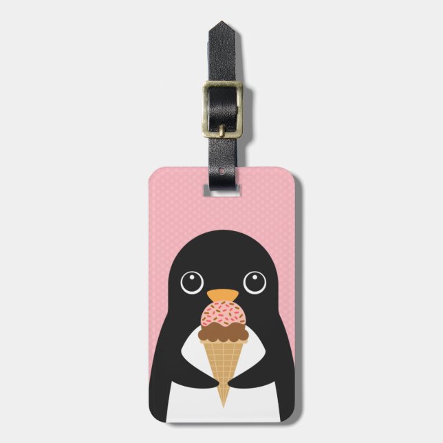 Penguin Luggage Tags Bagagebricka (Vertikal Framsida)