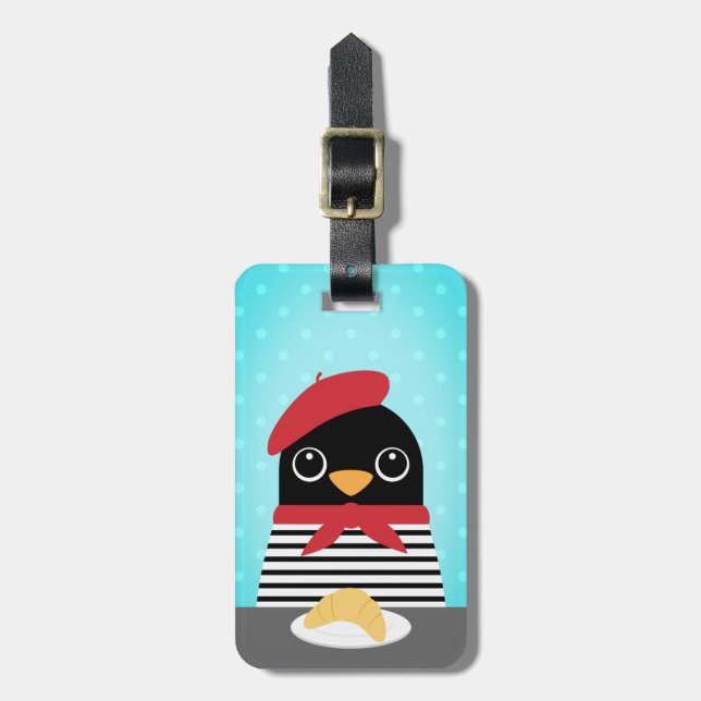 Penguin Luggage Tags Bagagebricka (Vertikal Framsida)