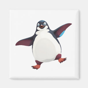 Penguin Lycklig-uppspelande Roligt i Luft Magnet
