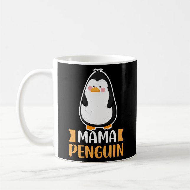 Penguin Mamma Gentoo Penguin Mamma Kaffemugg (Vänster)