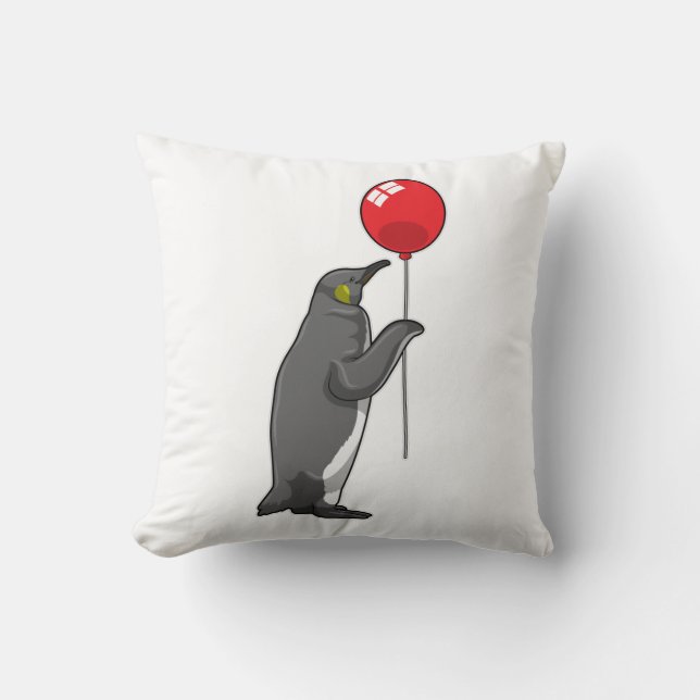 Penguin med Balloon Kudde (Framsida)